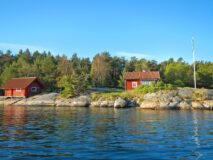 Hus vid Ramsviken på Björnö